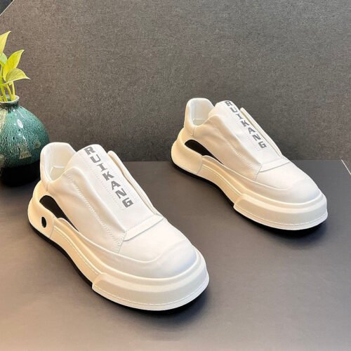 Fashion Versatile Small White Shoes High Rise Board Shoes
